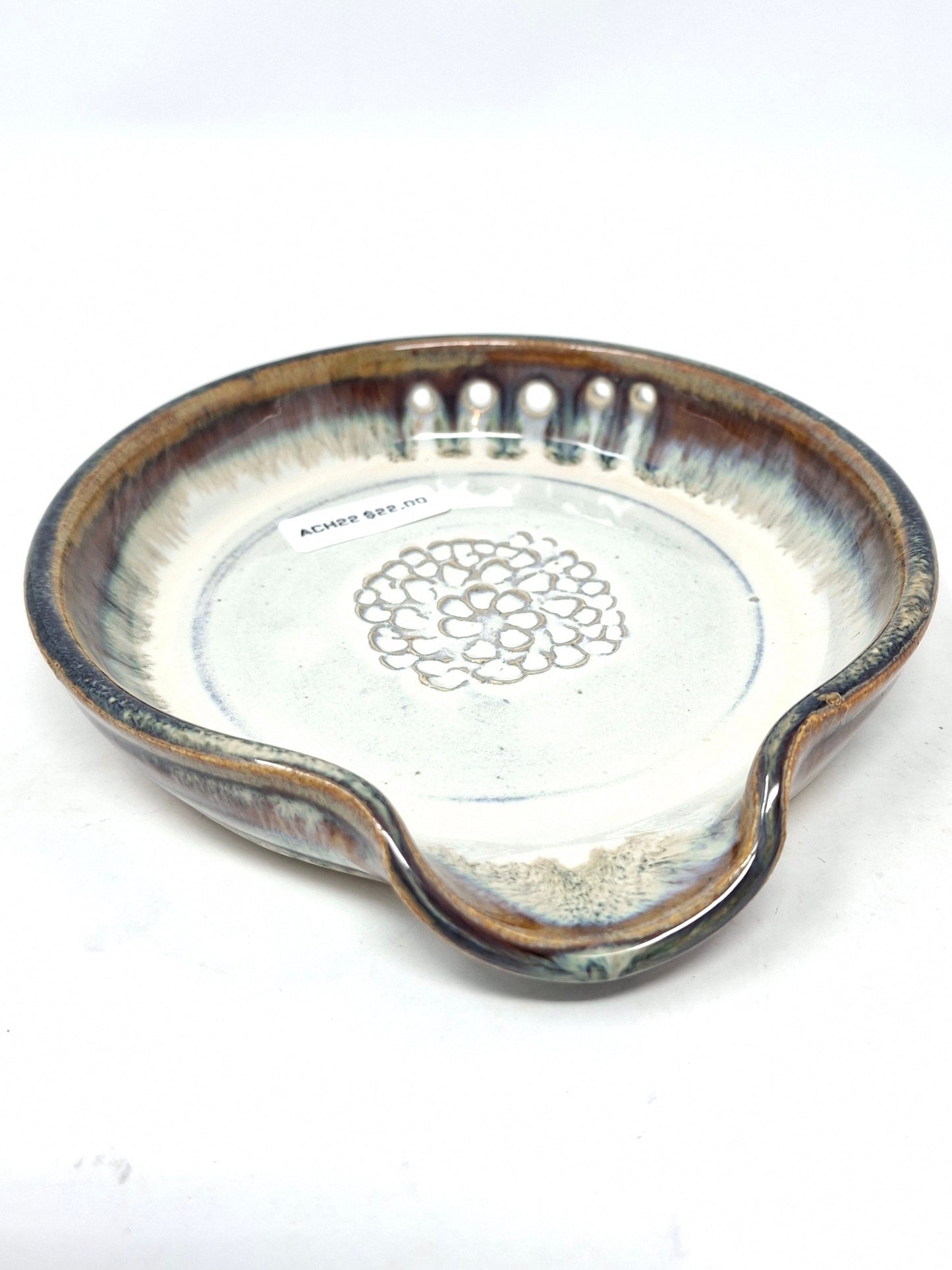 Spoon Rest/Herb Stripper/Garlic Grater - Cr/Tem