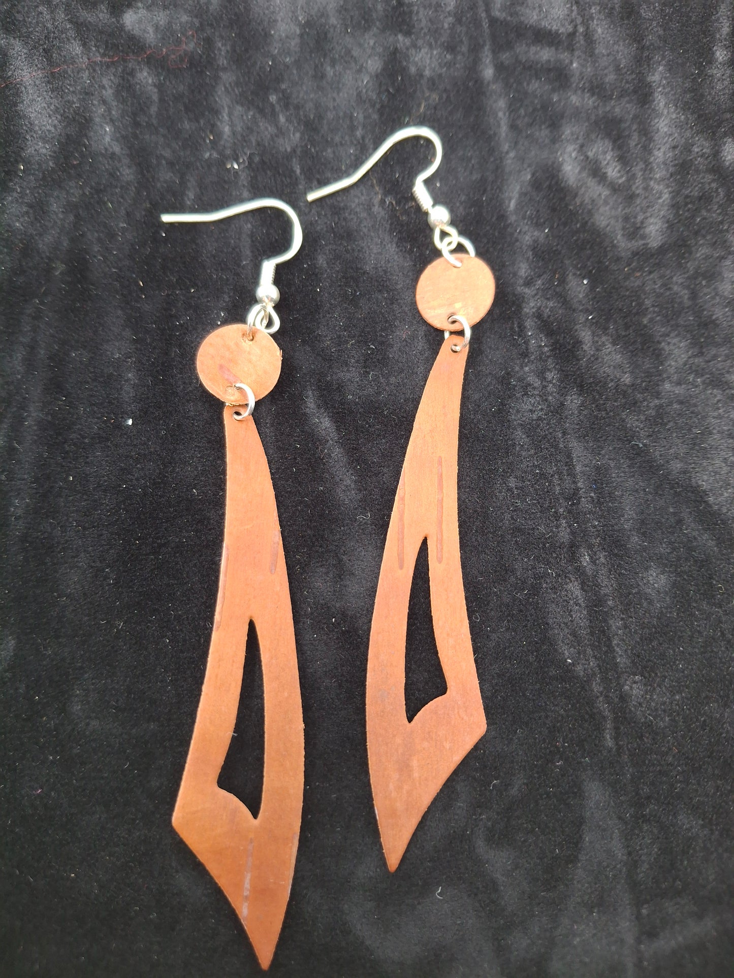 Earrings - Birch Bark Feathers