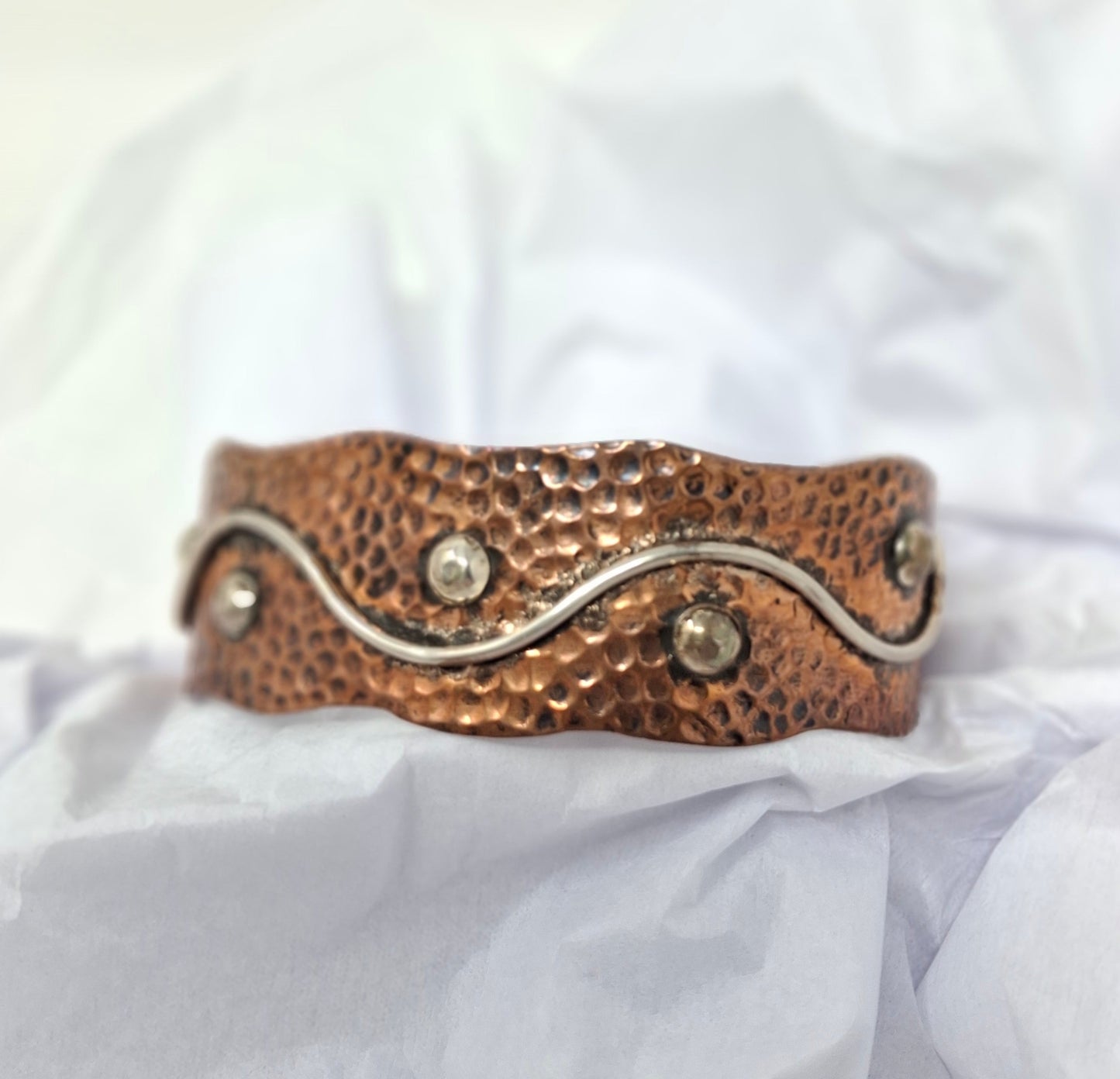 Bracelet - copper abstract