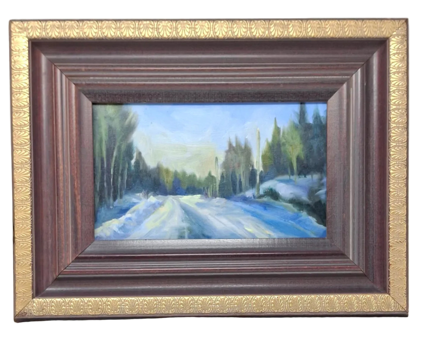 Blue Road 2 - oil painting