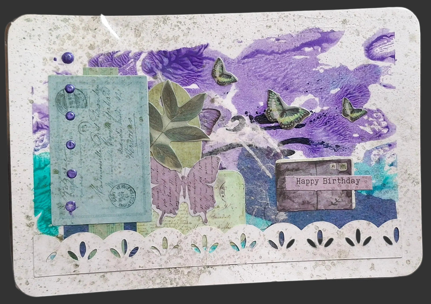 Floral/Butterfly Collage Postcards