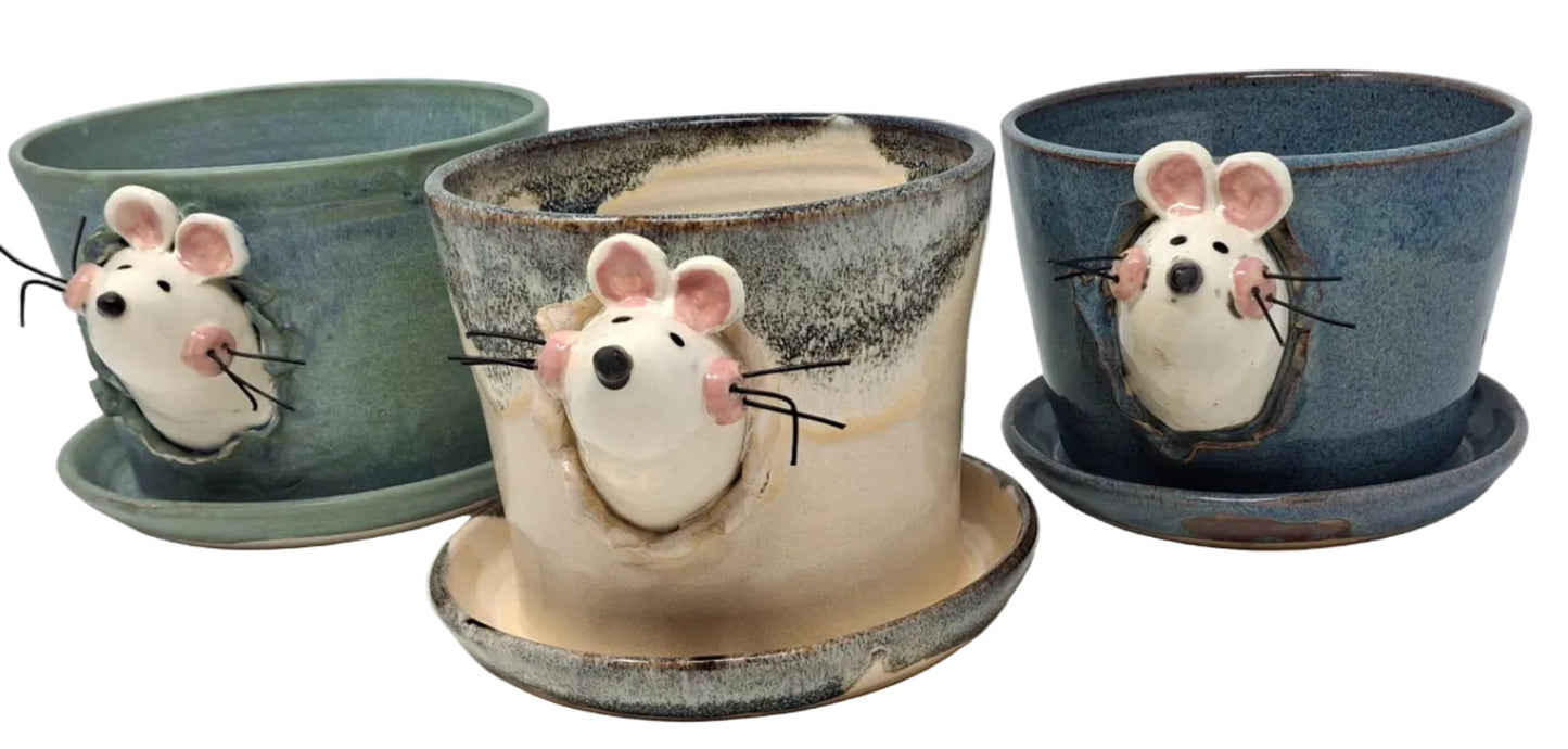 Plant Pot with mice