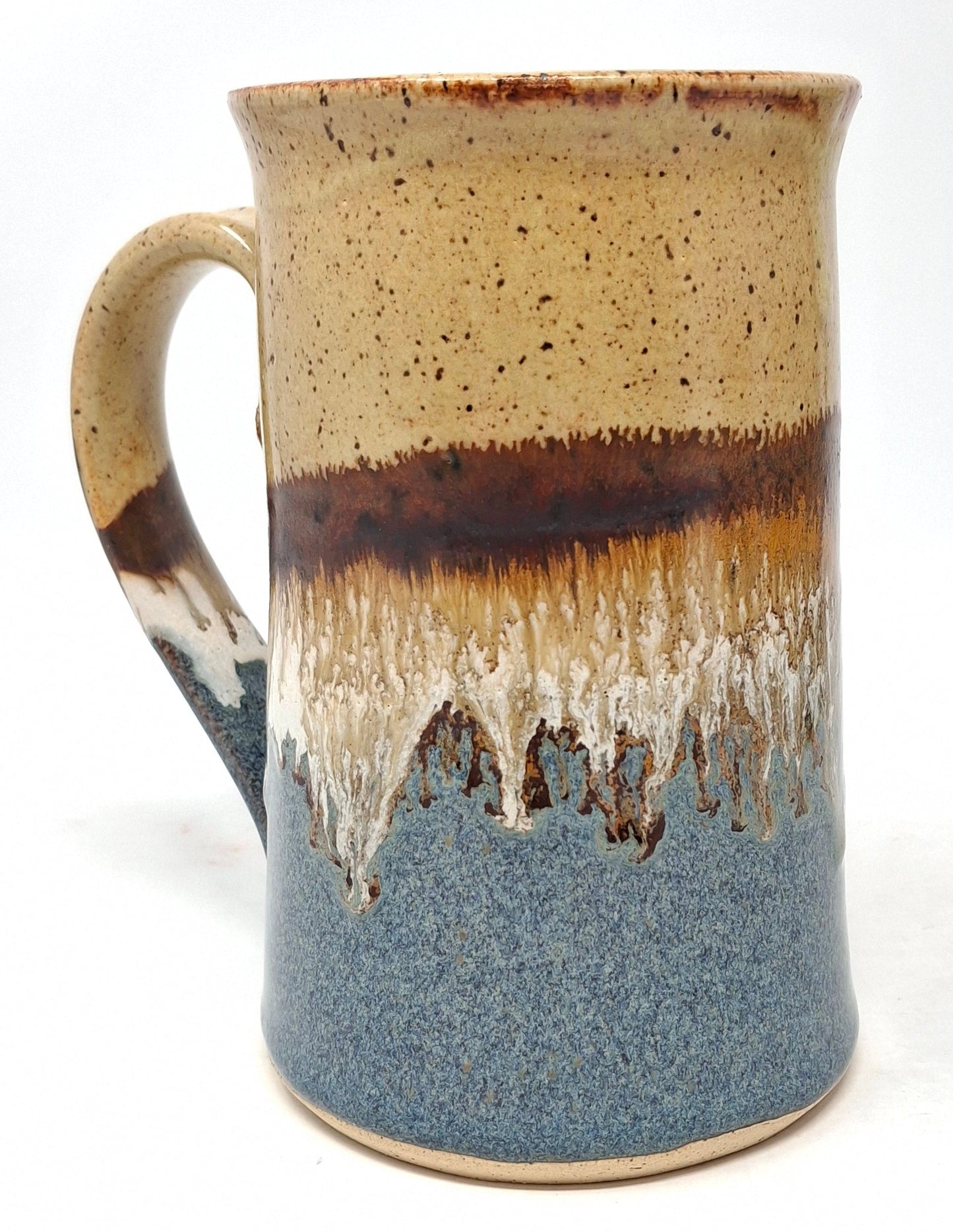 Peace Mug - brown and blue