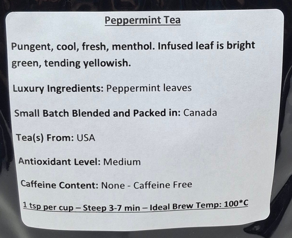 Kathlene's Teahouse - Peppermint Tea