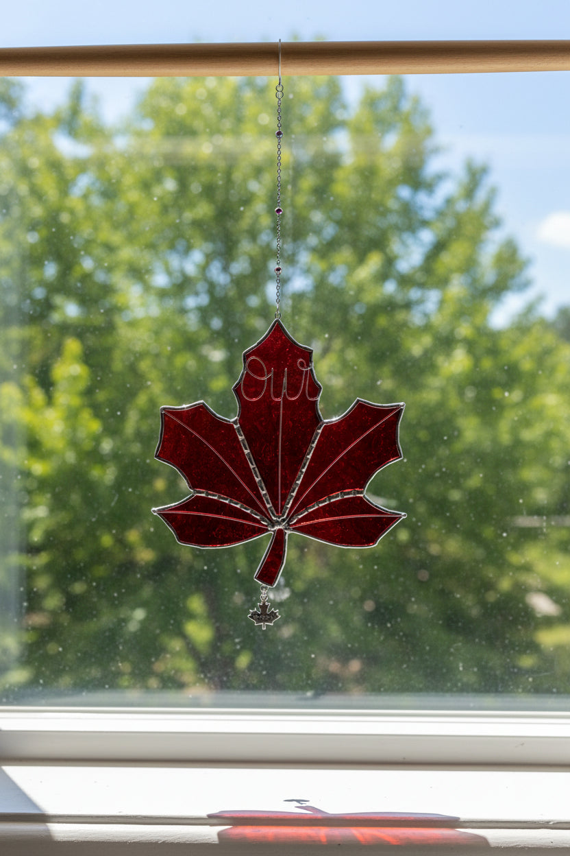 Maple Leaf - 6" Red Irrid