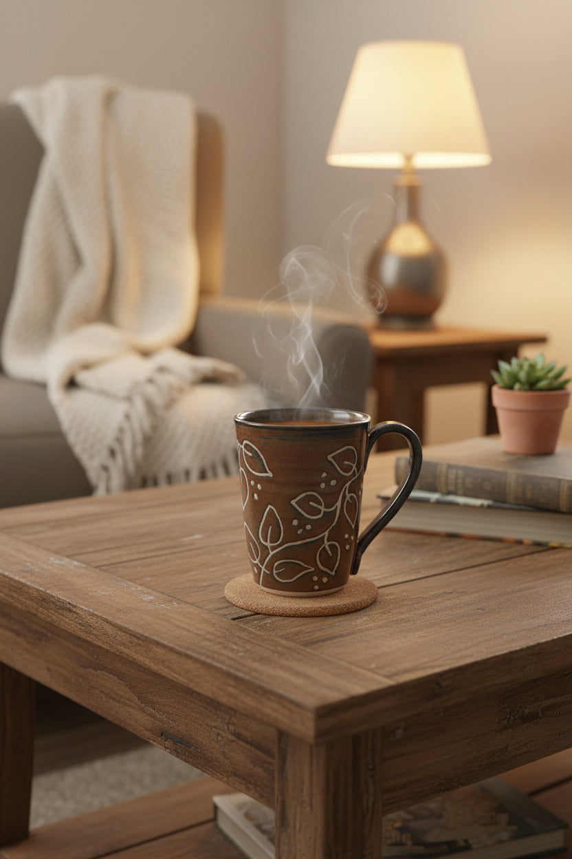mug - Rustic Leaves