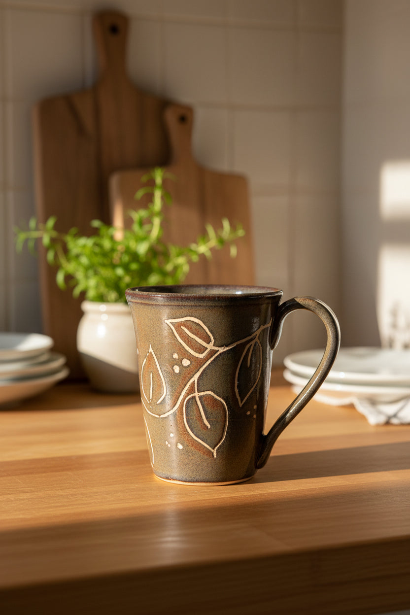 mug - Rustic Leaves