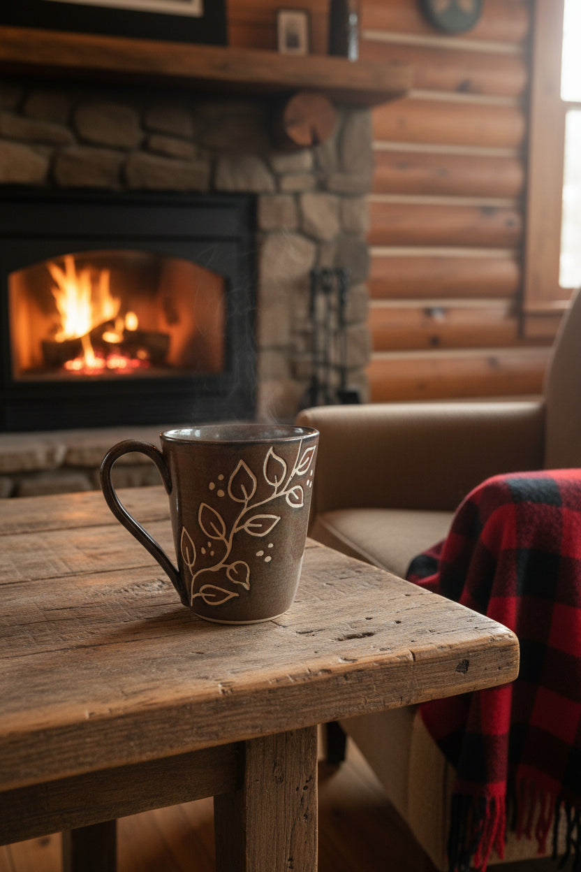 mug - Rustic Leaves