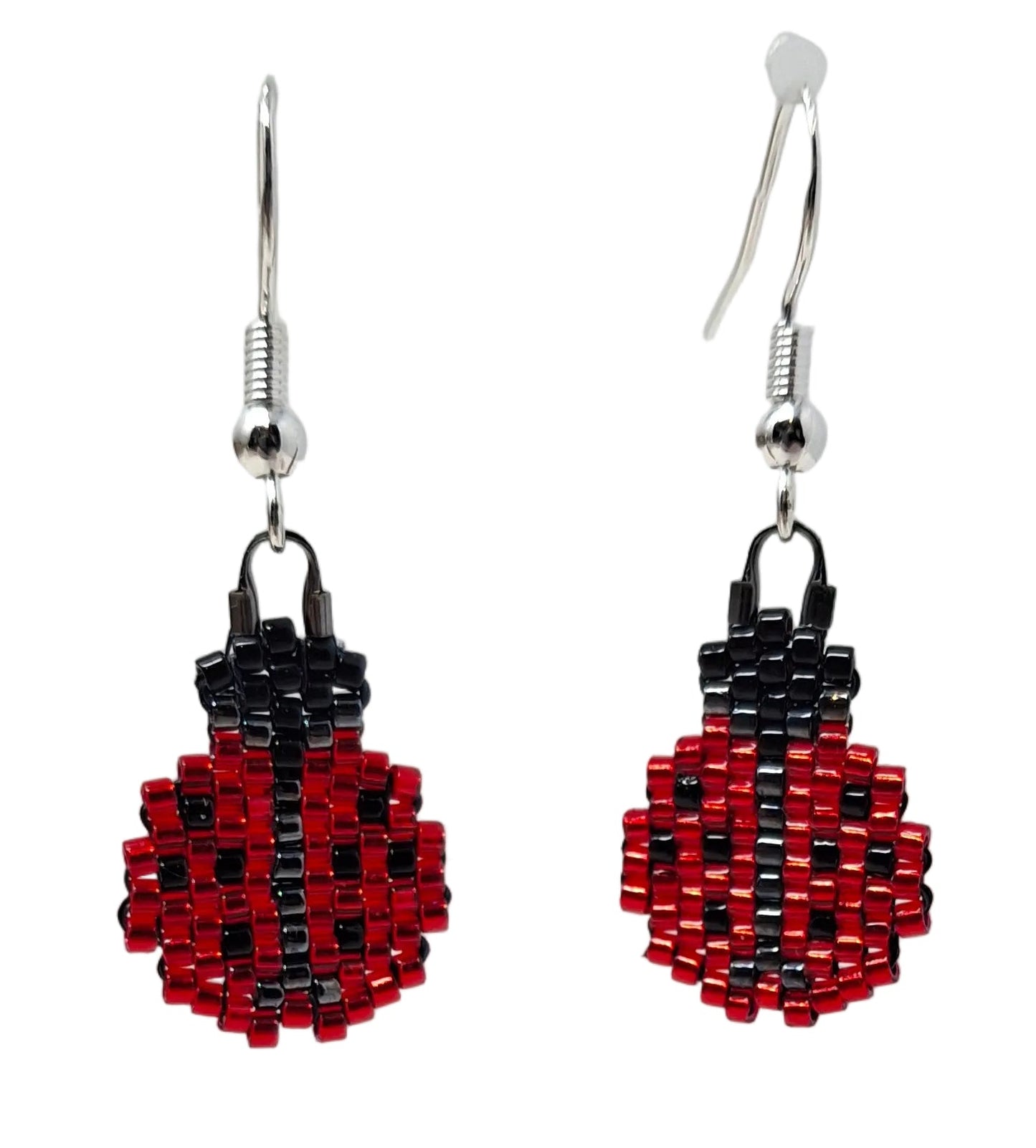 Ladybug Beaded Earrings