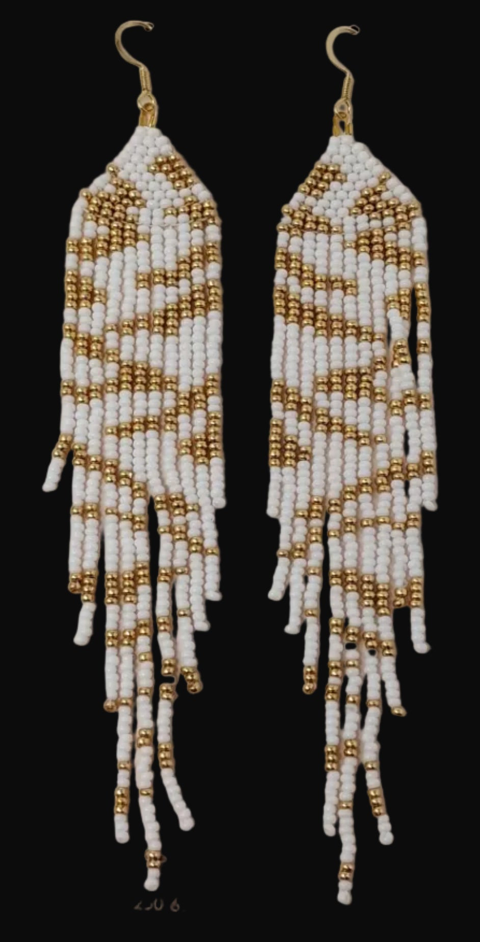 "Stripes" Beaded Earrings