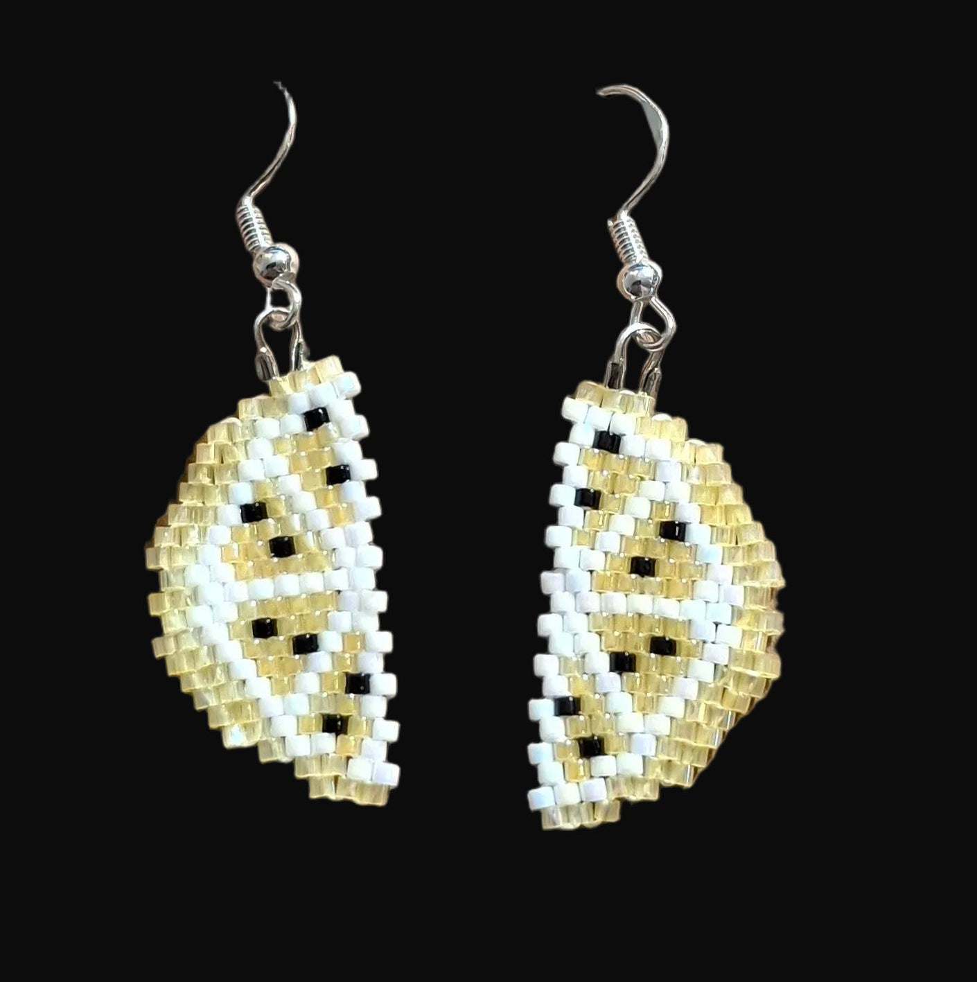 Lemon Beaded Earrings
