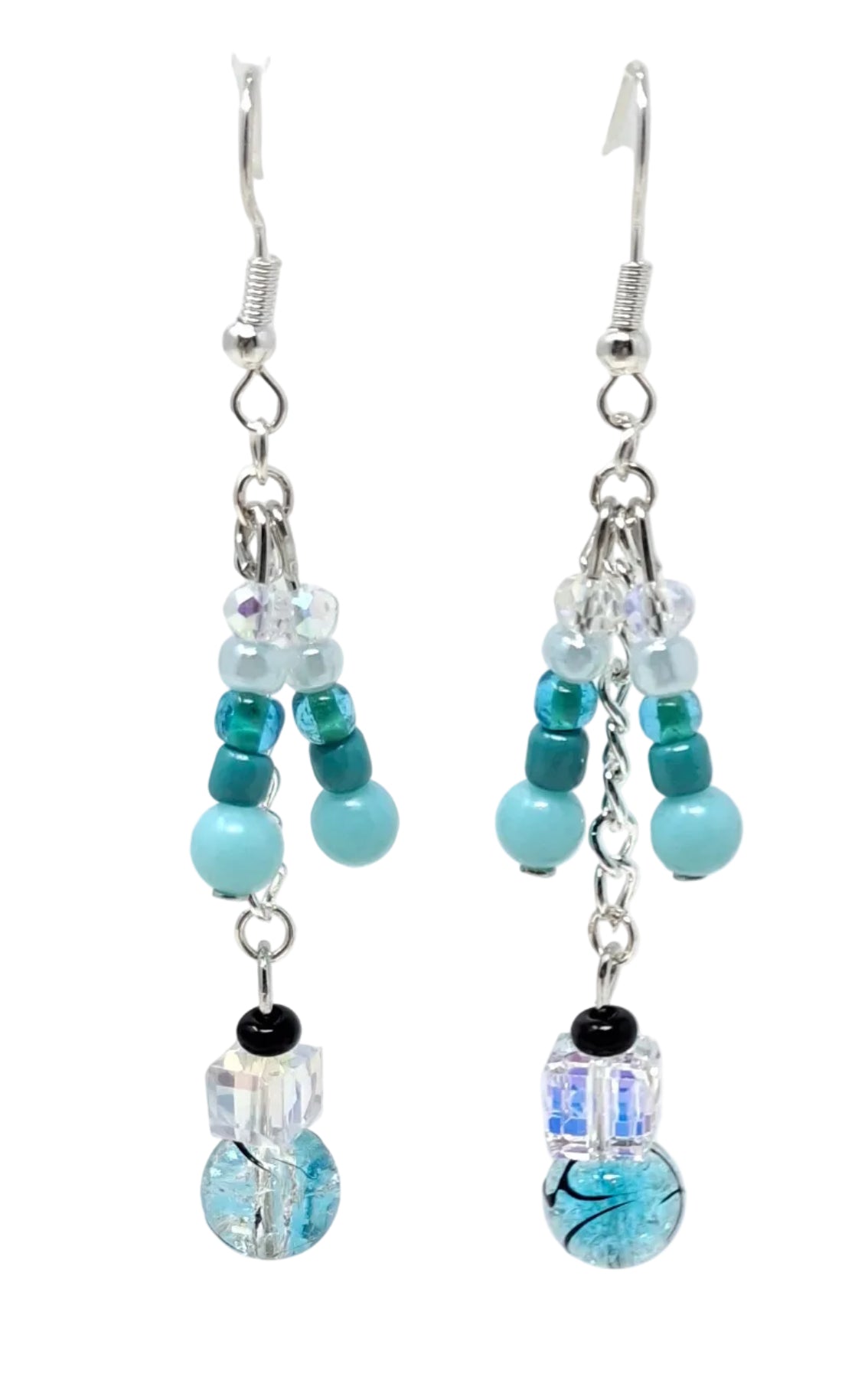 Earrings - Turquoise Crystal