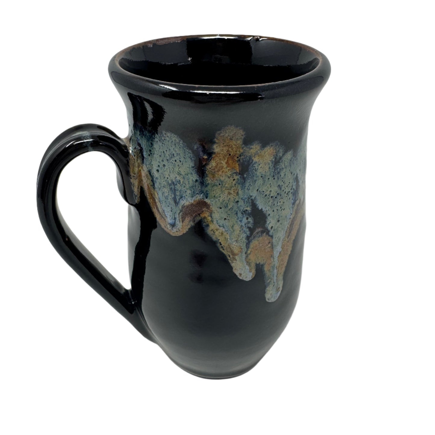 Black with gold accent Pottery Mug