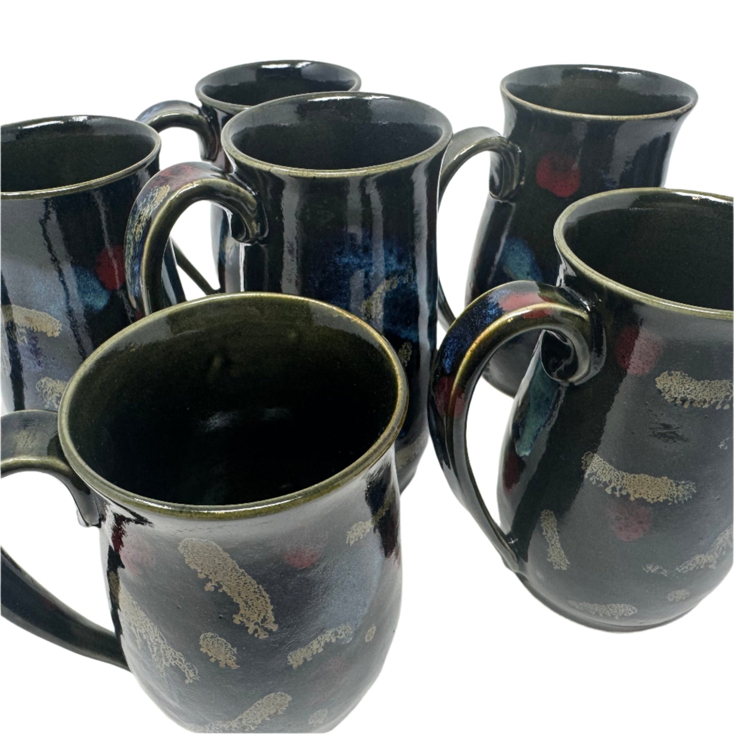 Northern Lights Pottery Mugs