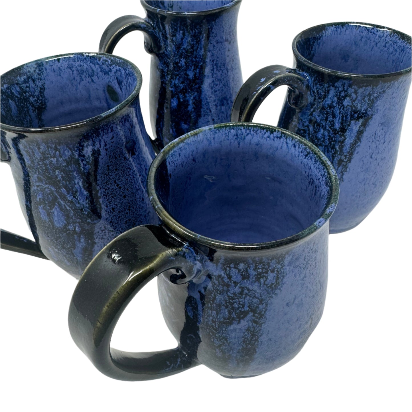 Black & Blue Pottery Mugs