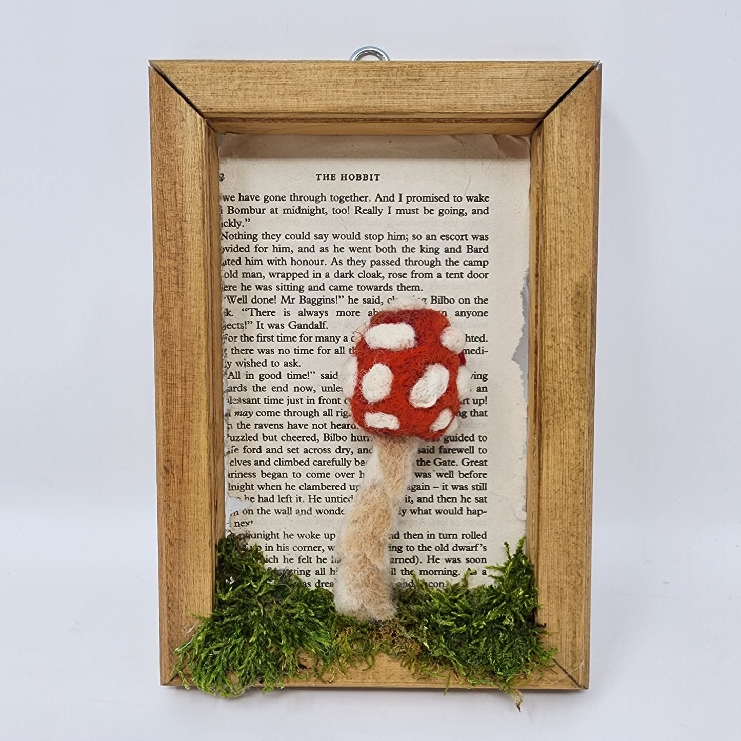 Whimsical Felted Mushroom Wall Art