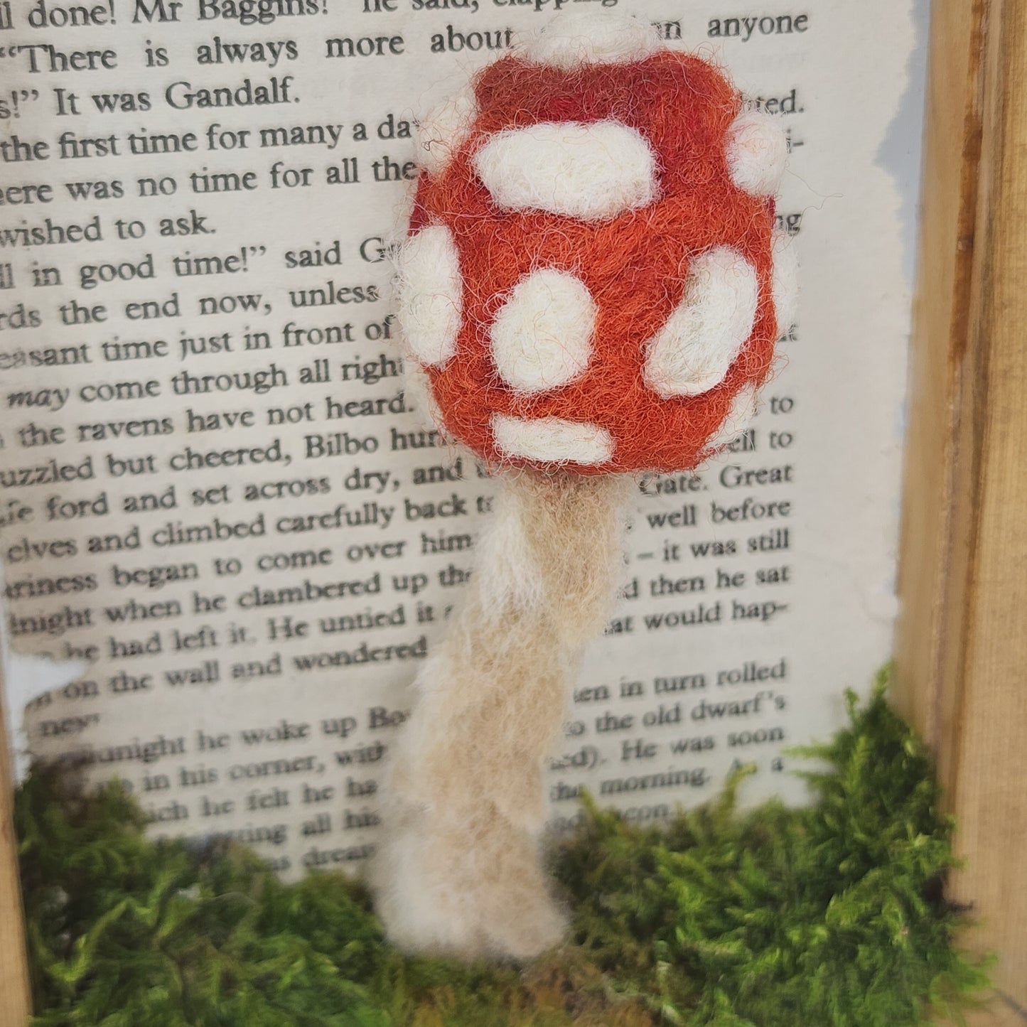 Whimsical Felted Mushroom Wall Art