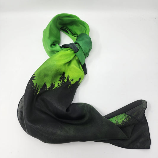 Northern Lights Silk Scarf