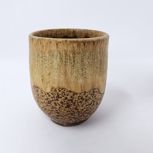 Beige and Speckled Earth Tumbler