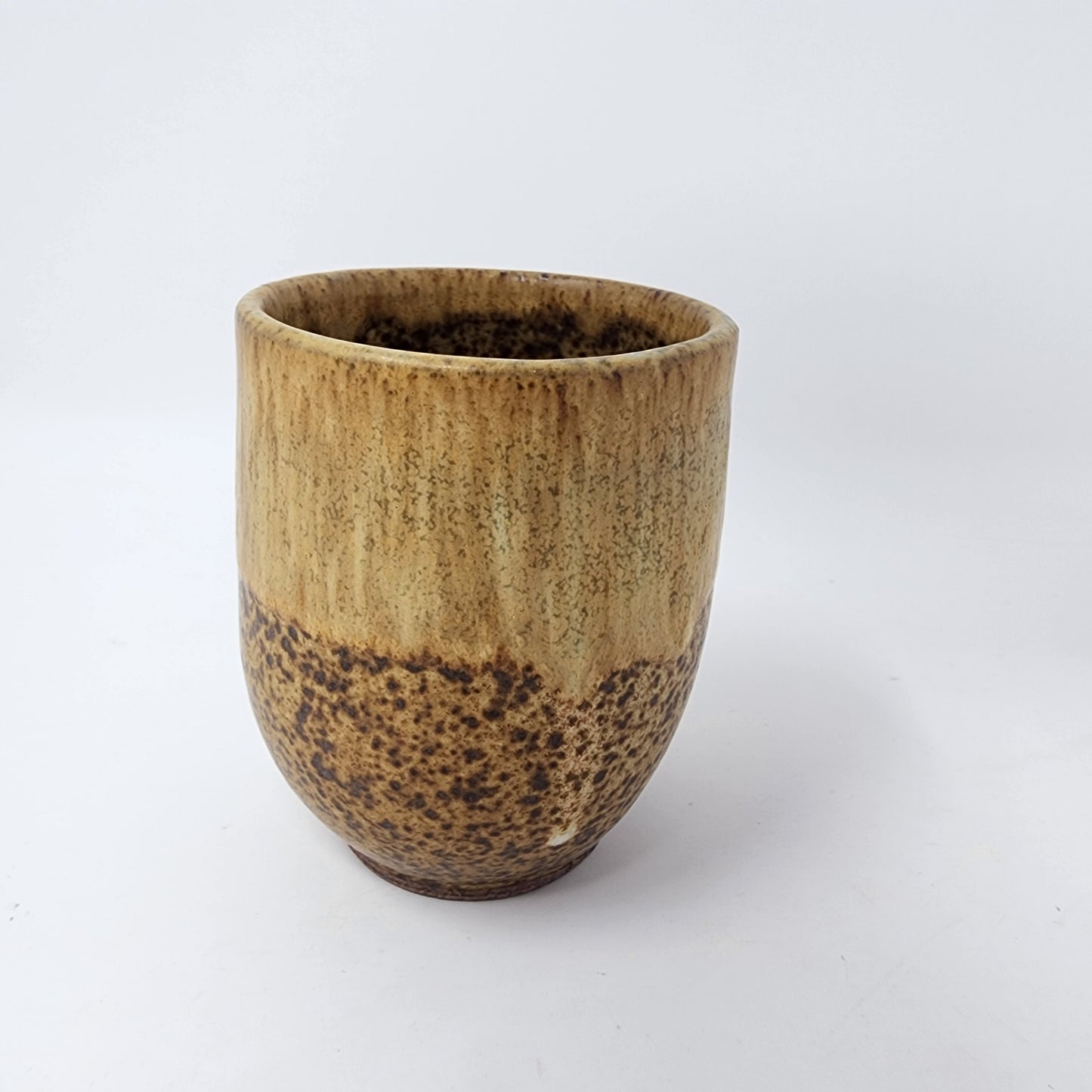 Beige and Speckled Earth Tumbler