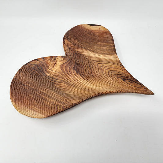 Hand Carved Cedar Heart Bowls