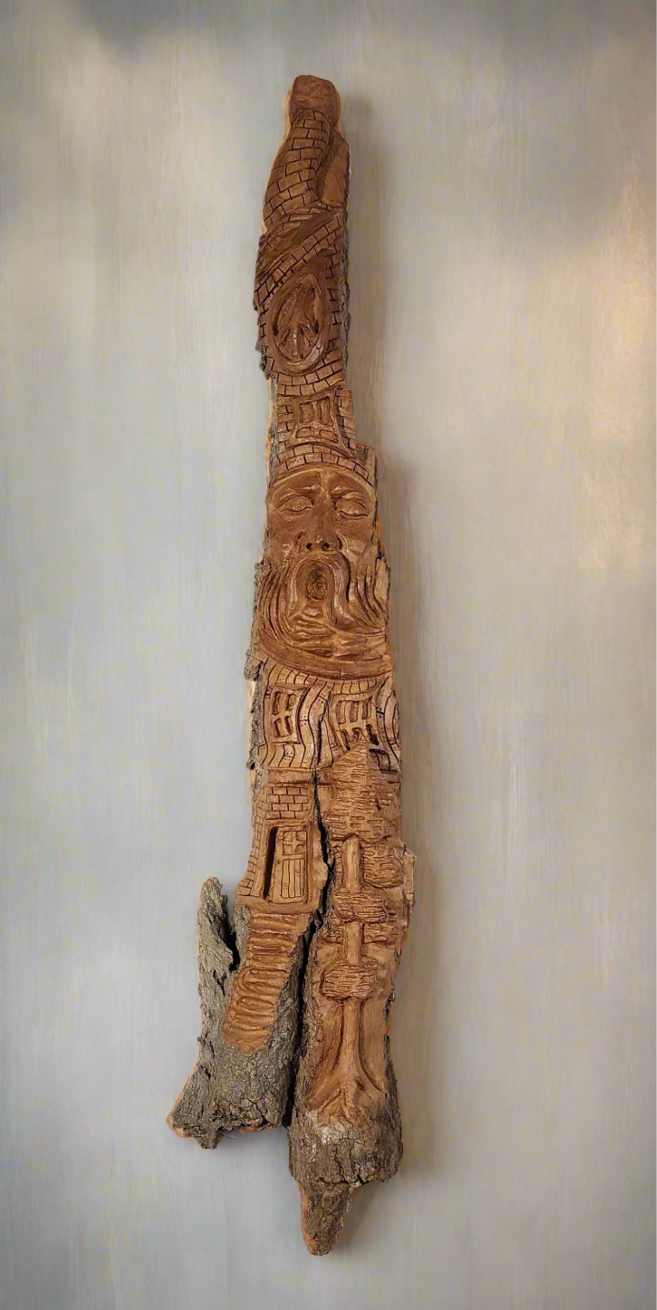 Woodsmen Hand Carved Wall Art