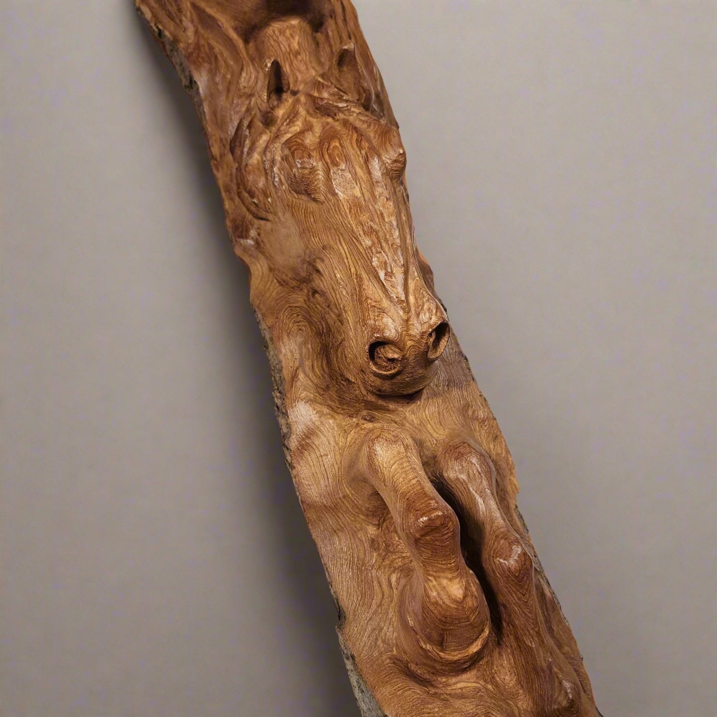 Wildhorse Chief Hand Carved Wall Art