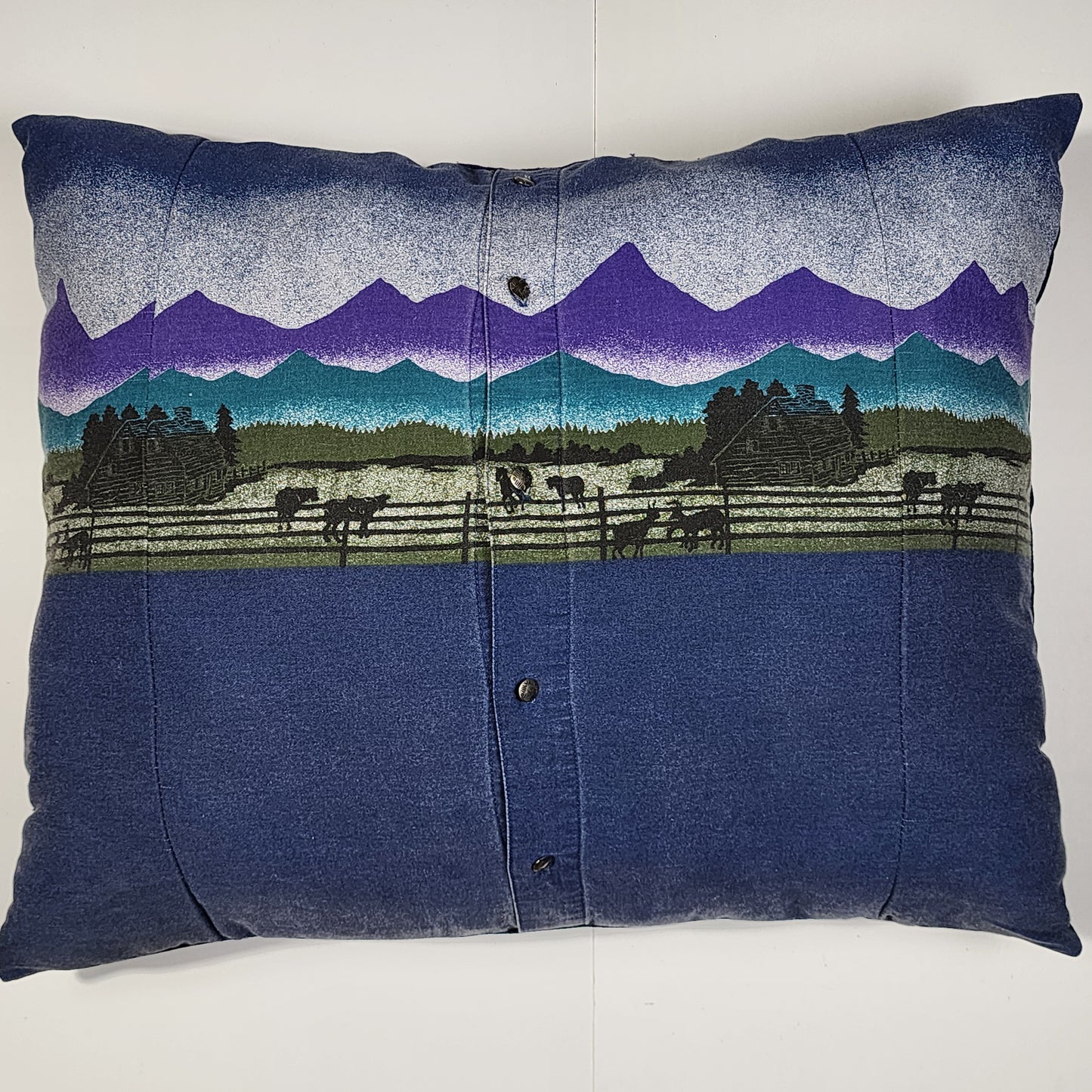 Canadian Wilderness Art Collage Pillow