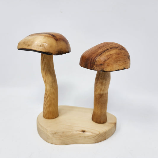 Magnetic Wood Mushroom Set with Base