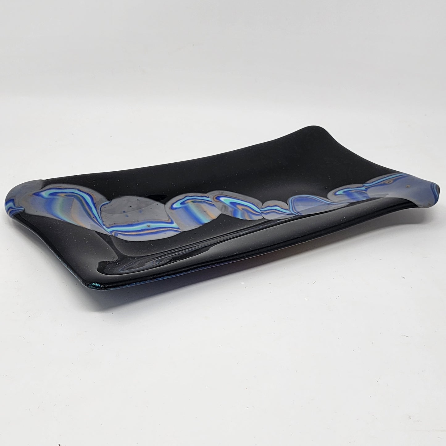 Large Square Puddle Glass Platter