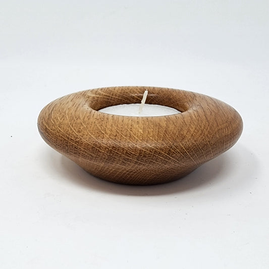 Oak Mini Wood Candle Holder