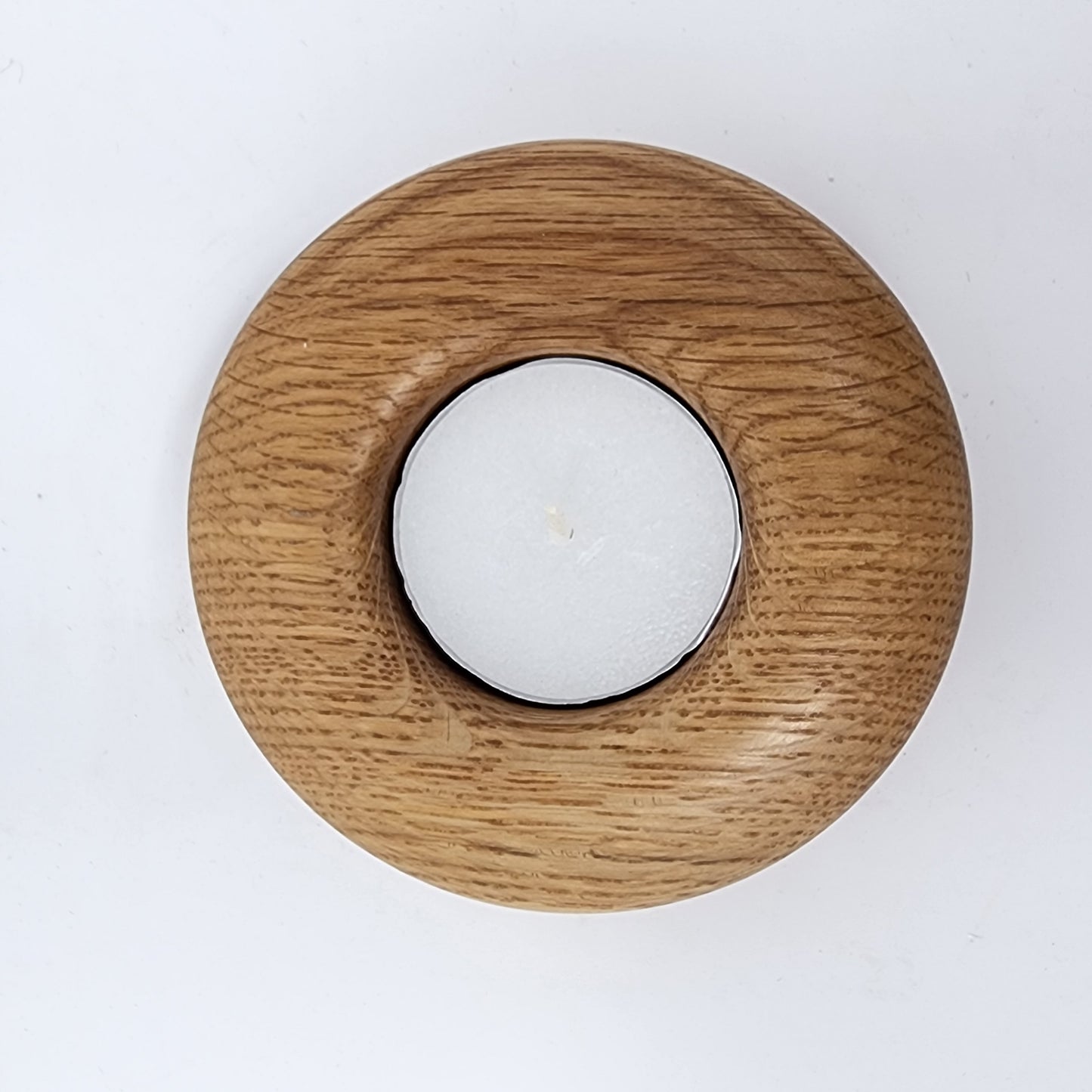 Oak Mini Wood Candle Holder