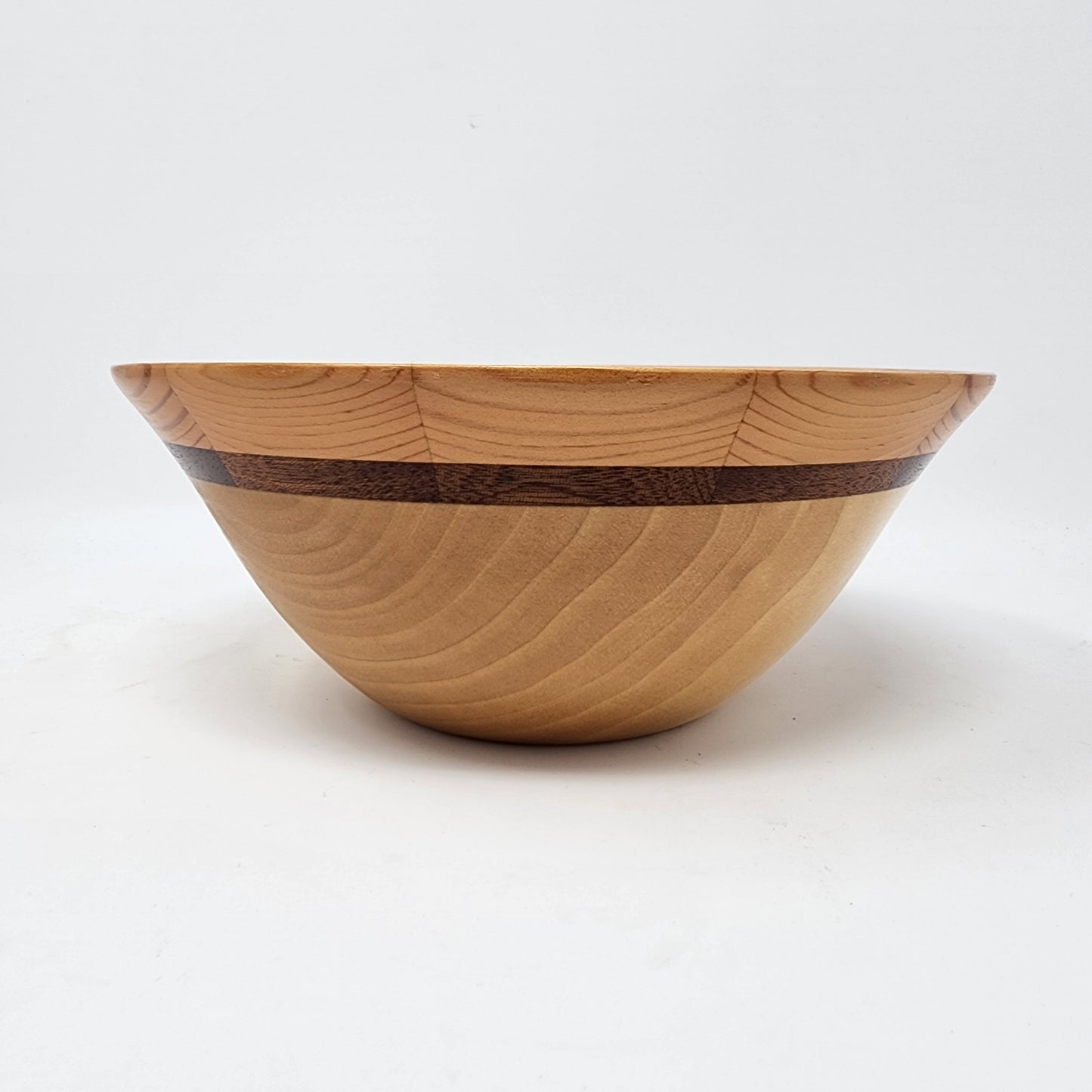 Stripped Wood Bowl