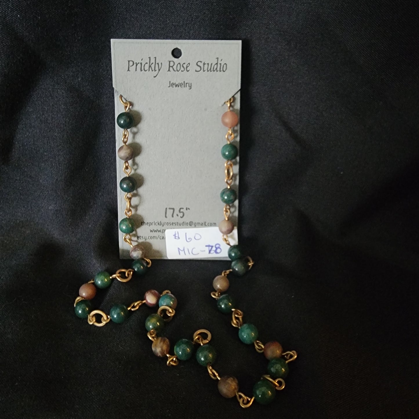 Jasper and Petrified Wood Necklace