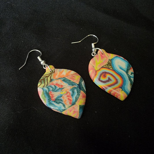 Ornament Ceramic Earrings