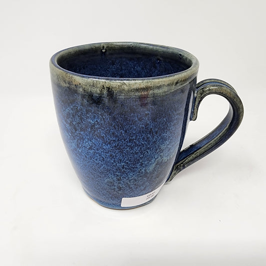 Blue and Black Glazed Mug