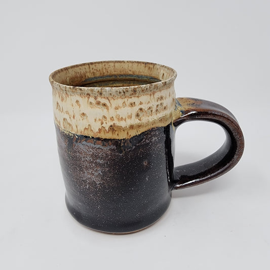 Brown and Cream Glazed Mug