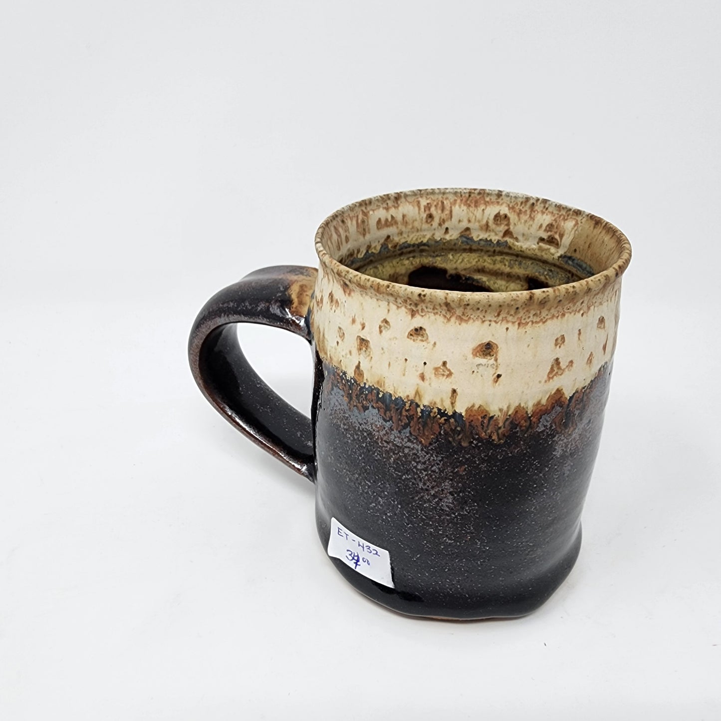 Brown and Cream Glazed Mug