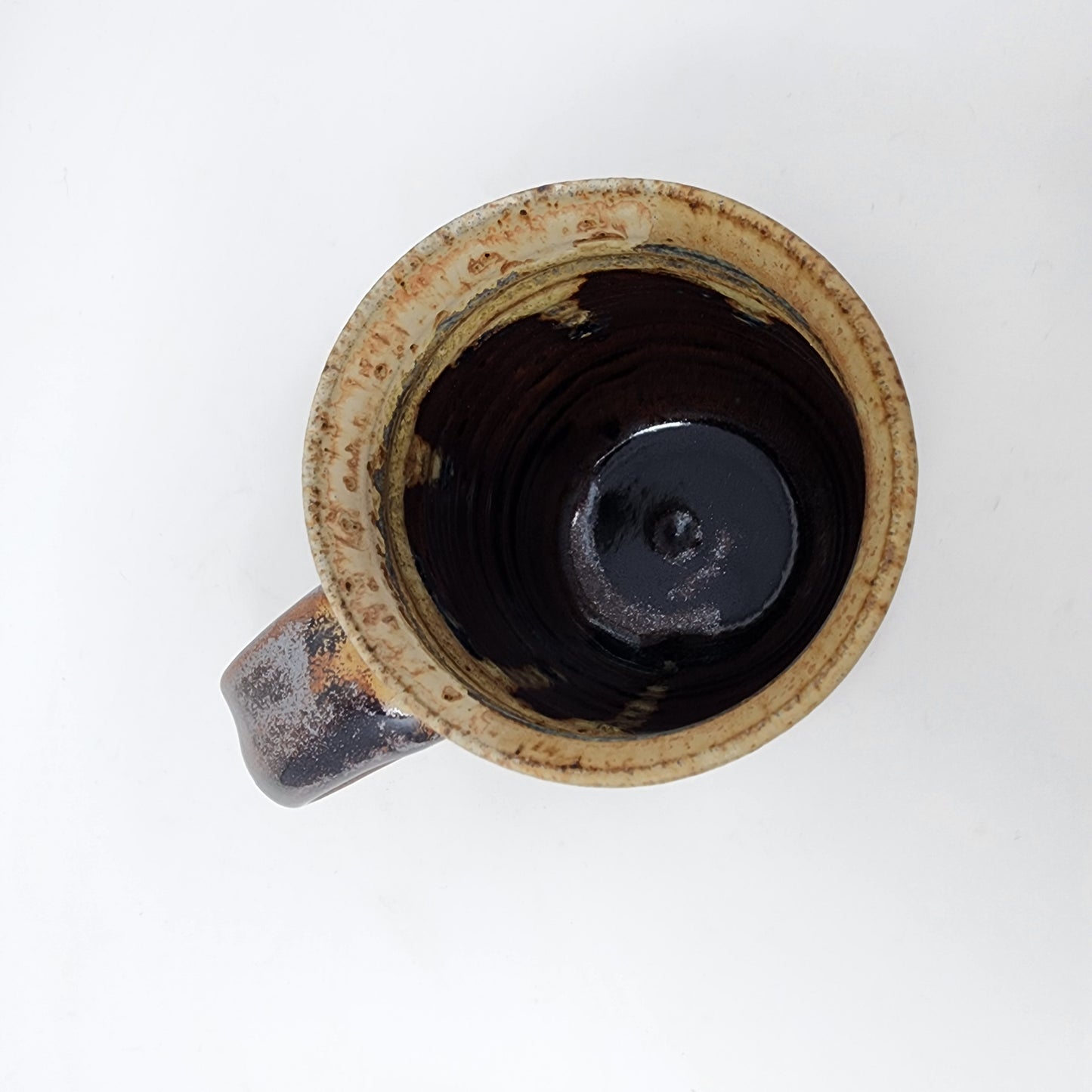 Brown and Cream Glazed Mug