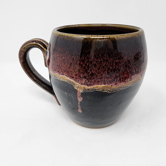 Red Brown Navy Cappuccino Mug