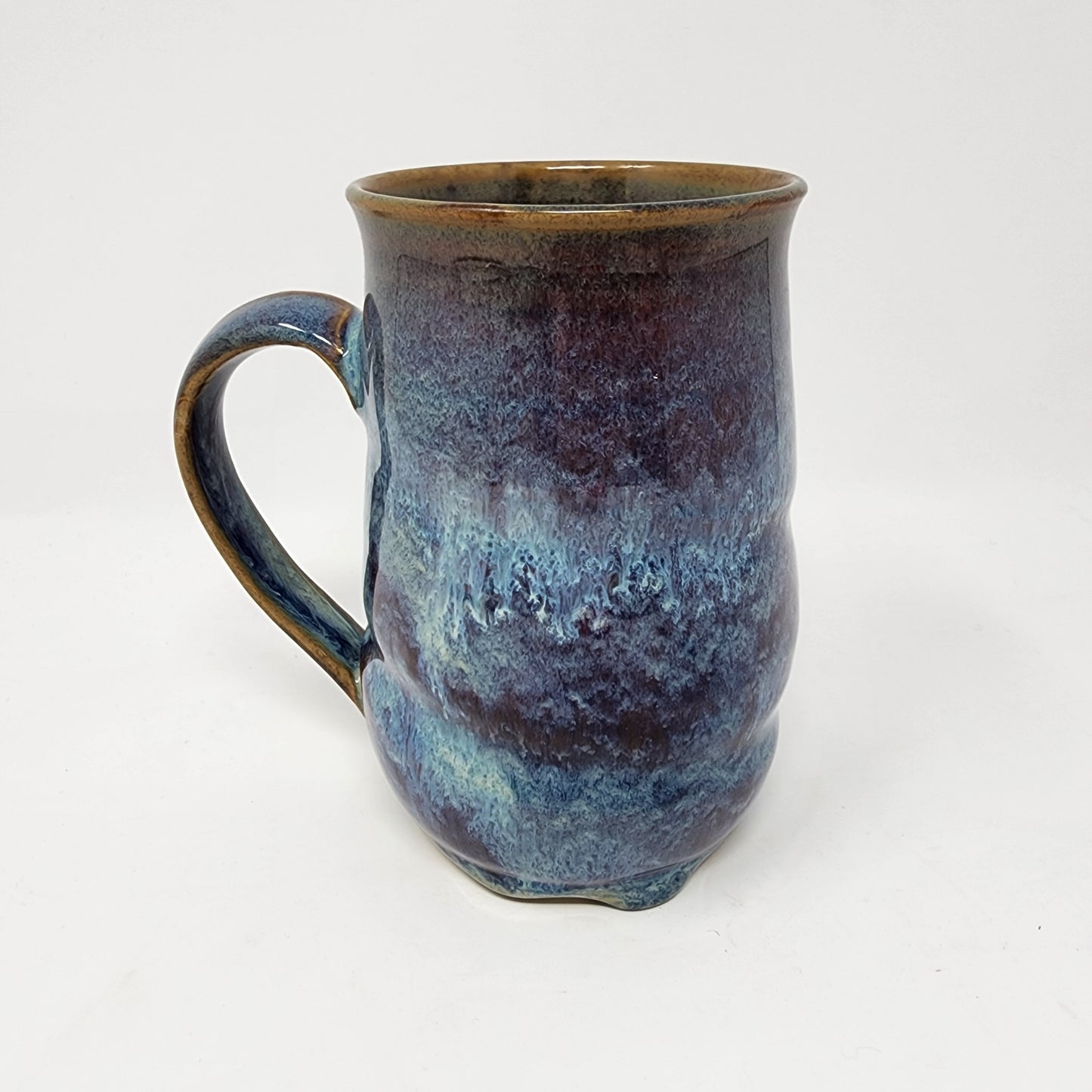 Illuminate Light Blue on Dark Green Mug