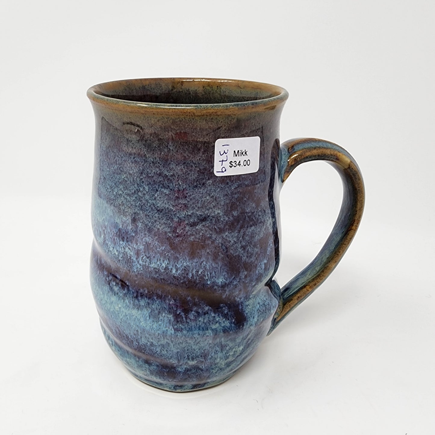 Illuminate Light Blue on Dark Green Mug