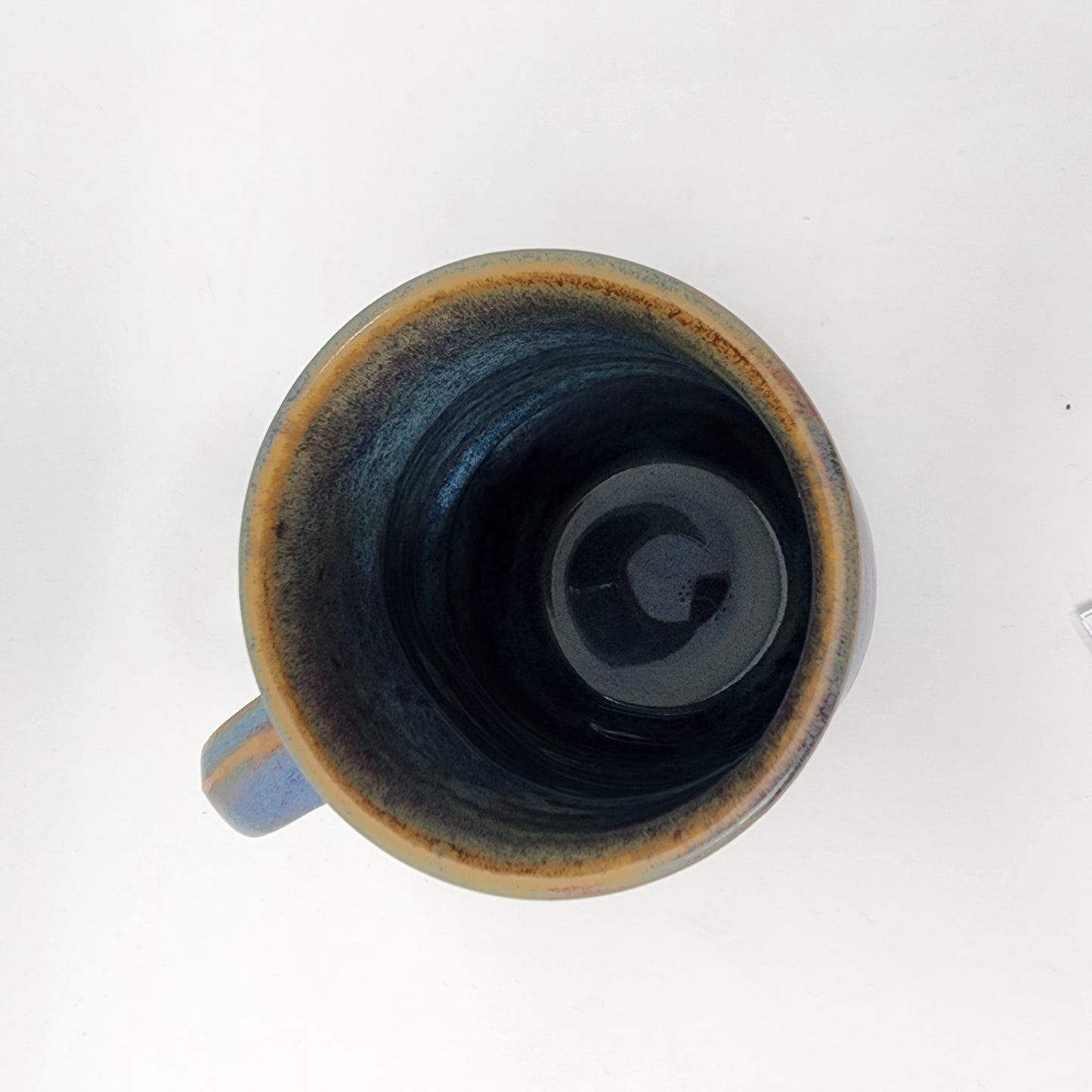 Illuminate Light Blue on Dark Green Mug