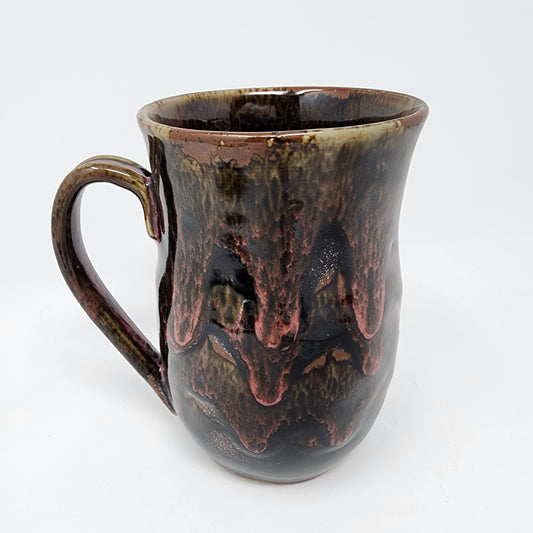 Dark Red Drip Large Mug