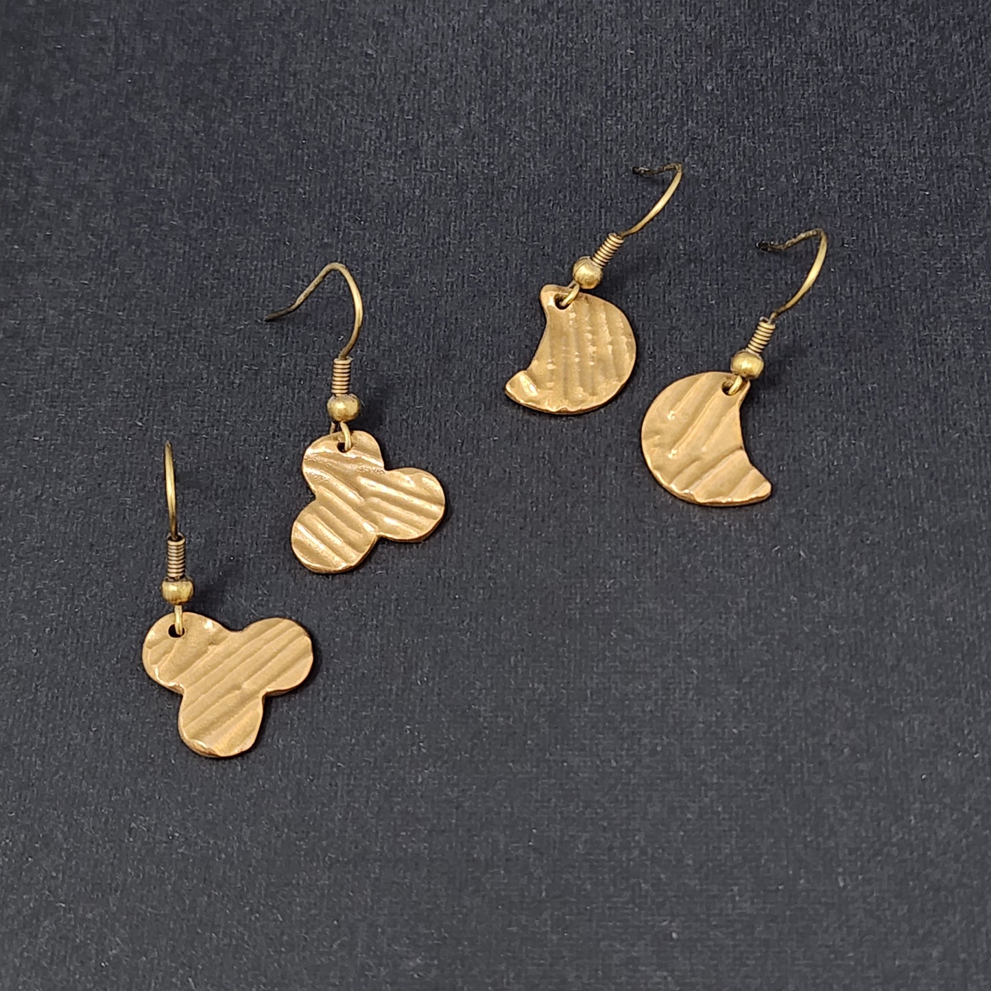 Bronze Metal Clay Earrings