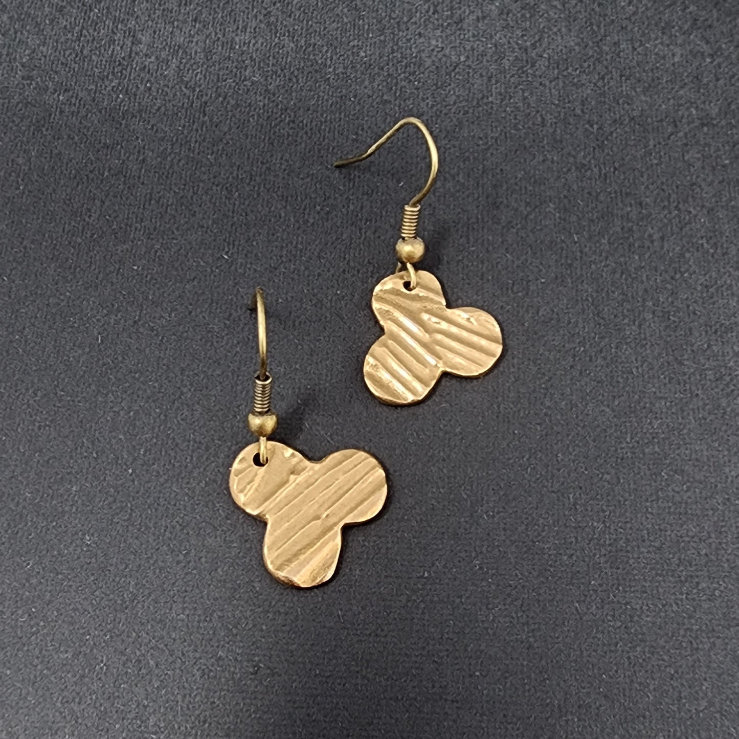 Bronze Metal Clay Earrings