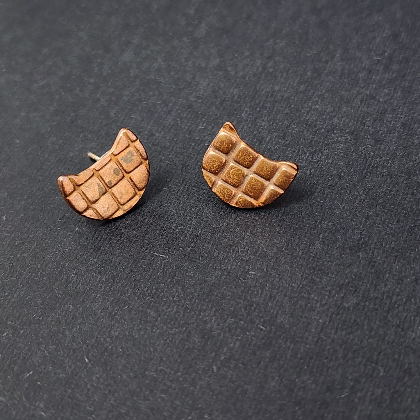 Copper Metal Clay Earrings