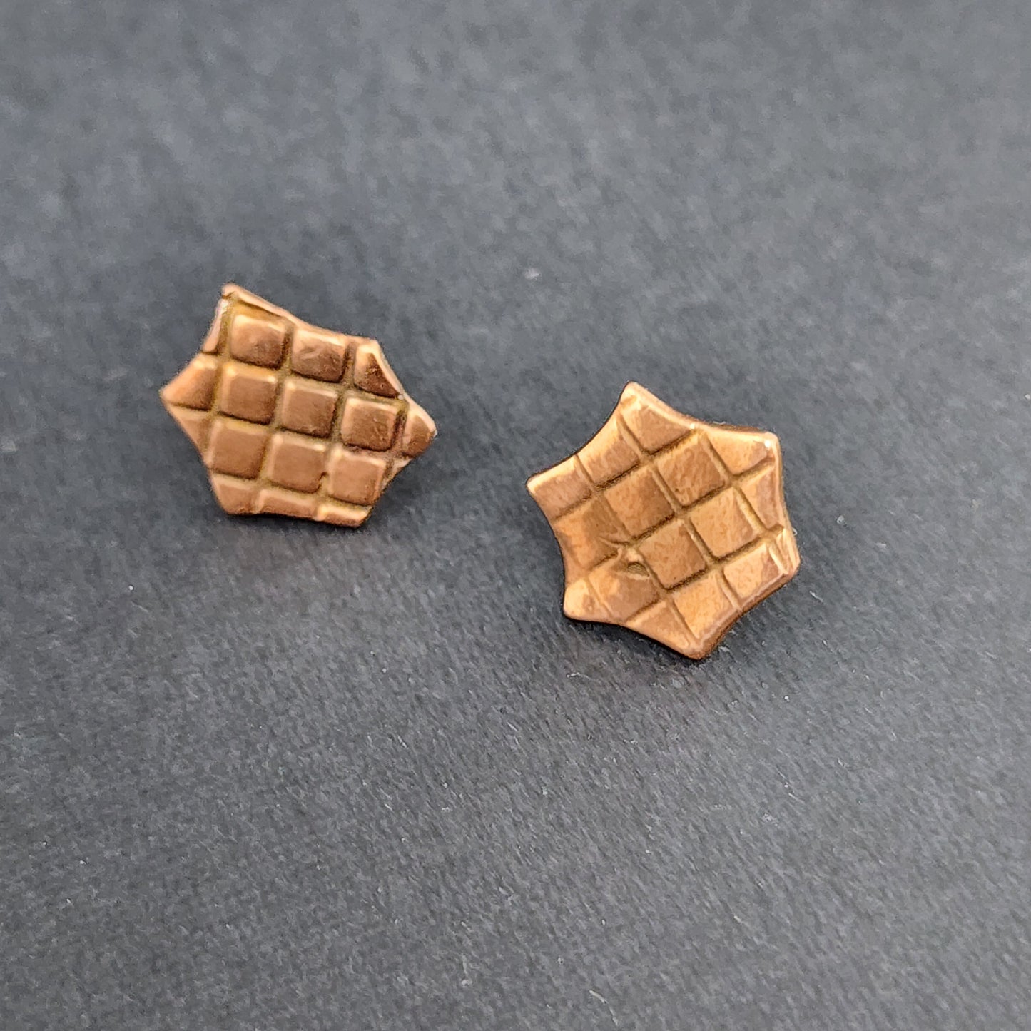 Copper Metal Clay Earrings