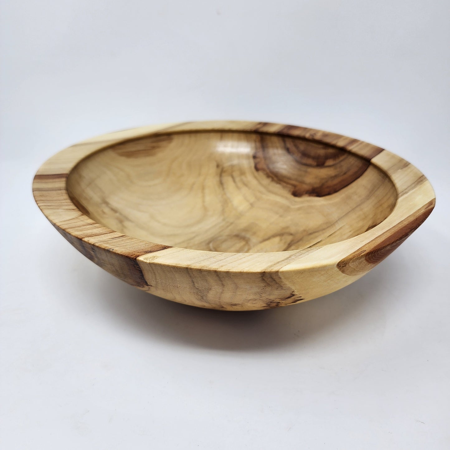 Mountain Ash Wood Bowl with Unique Grain Design