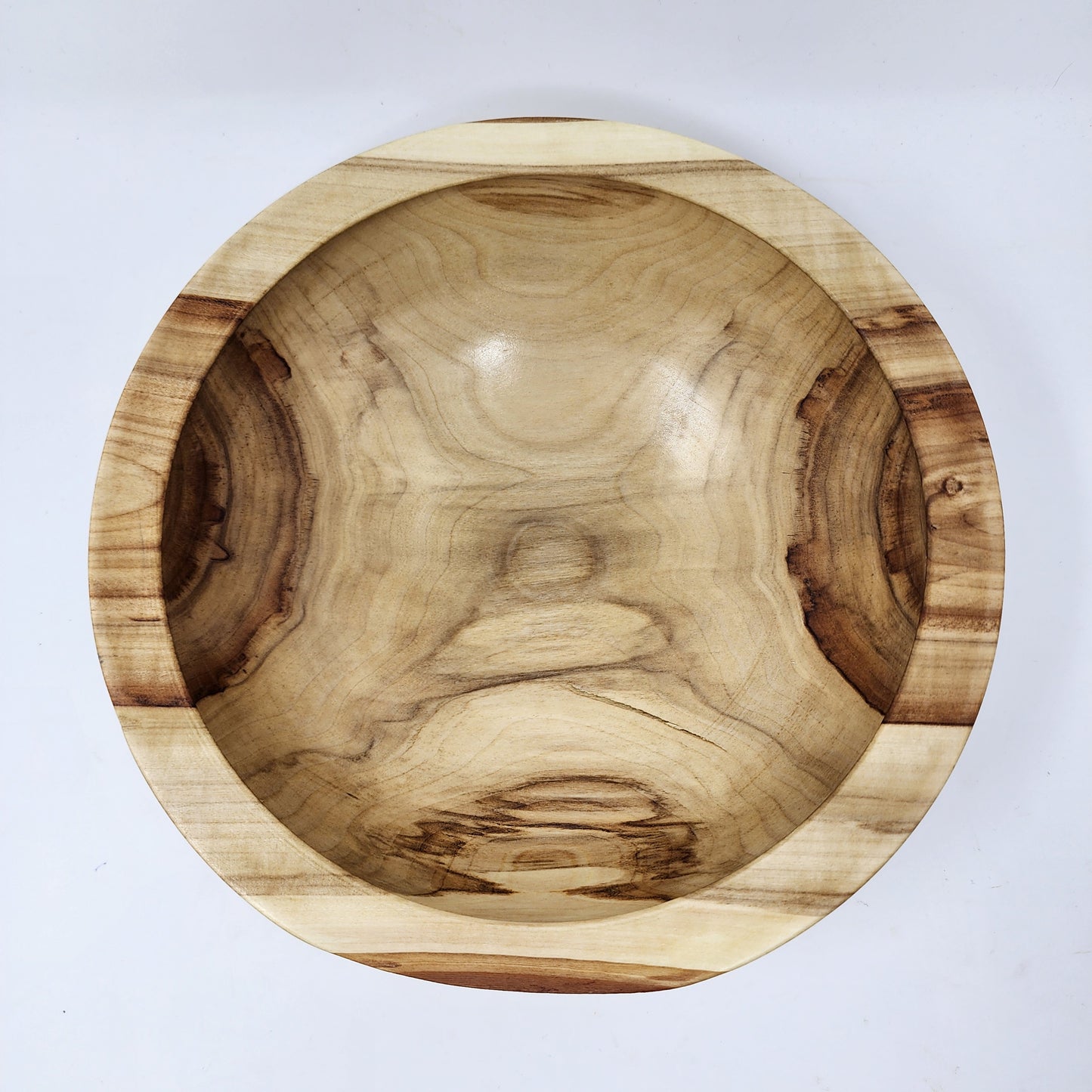 Mountain Ash Wood Bowl with Unique Grain Design